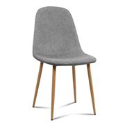 Artiss - Adamas Fabric Dining Chairs Light Grey Set Of 4