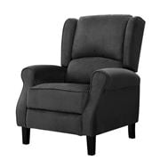 Artiss - Recliner Chair Adjustable Soft Suede Charcoal