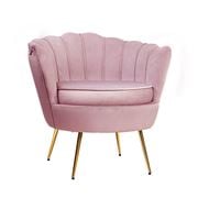 Artiss - Armchair Lounge Chair Accent Velvet Shell Pink