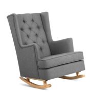 Artiss - Rocking Armchair Feeding Chair Grey