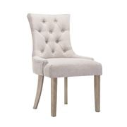 Artiss - Dining Chair French Wooden Beige Set 2pce