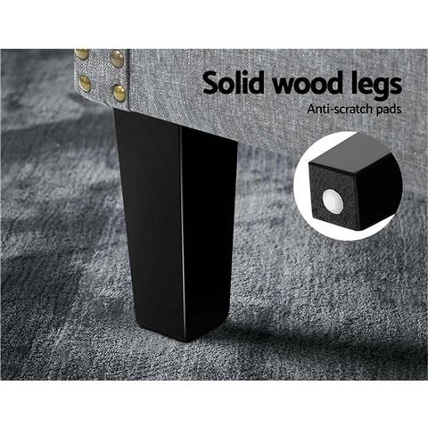 Artiss - Upholstered Fabric Accent Tub Chairs Grey