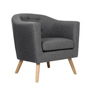 Artiss - Adora Armchair Tub Chair Fabric Grey
