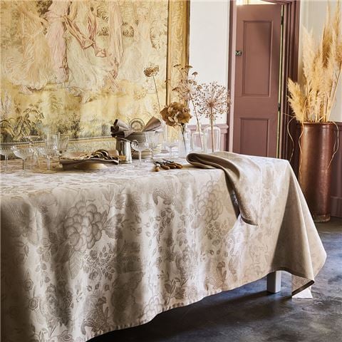 Garnier-Thiebaut Mille Giverny Tablecloth Naturel 174x174cm - Peter's of Kensington