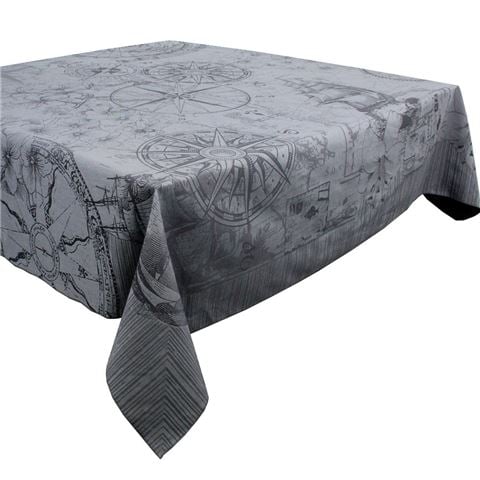 Garnier-Thiebaut Rose Des Vents Encre Tablecloth - Peter's of Kensington