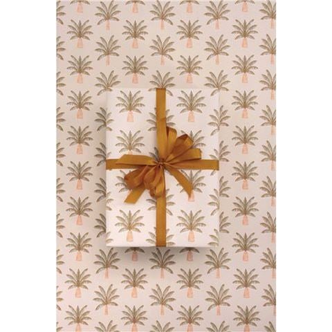 Vandoros - Palm Beach Latte Wrapping Paper 76cm x 2.5m