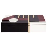 Greg Natale - Jacques Lacquer Box Black, Red & Gold 27.4cm