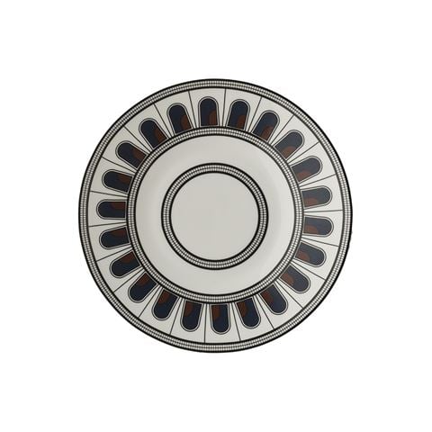 Greg Natale Palazzo Bread Plate Navy, Maroon & Black 19cm - Peter's of Kensington