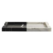 Greg Natale - Carter Tray Nero & Bianco Marble Small