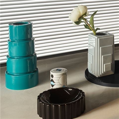 Greg Natale Electric Dreams Vase Mist 15x22cm - Peter's of Kensington