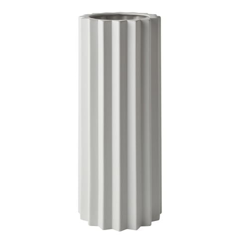 Greg Natale Parallel Lines Vase White 50cm - Peter's of Kensington