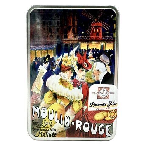 Delaunay Levielle - Pure Butter Biscuits Tin Moulin Rouge 300g