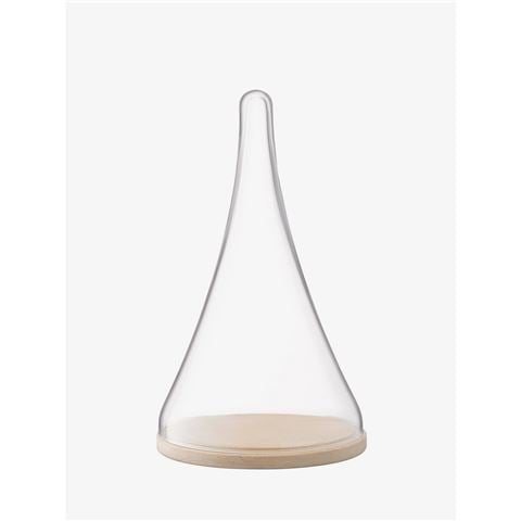 LSA Cloche Dome w/Oak Base 21x35cm - Peter's of Kensington
