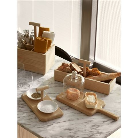 LSA Dine Cheese Dome With Oak Board Small - Peter's of Kensington