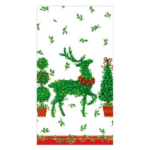 Caspari Christmas Napkin Animal Topiaries 15pce - Peter's of Kensington