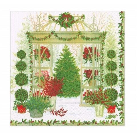 Caspari Winter Conservatory Paper Luncheon Napkins 20Pce - Peter's of Kensington