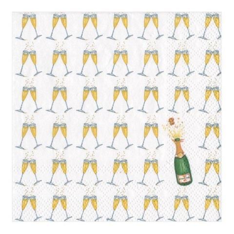 Caspari - Bubbly Cocktail Napkins 20pce
