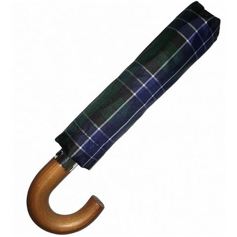 Rainbird - Compact Automatic Folding Umbrella Tartan Green