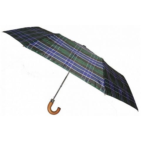 Rainbird - Compact Automatic Folding Umbrella Tartan Green