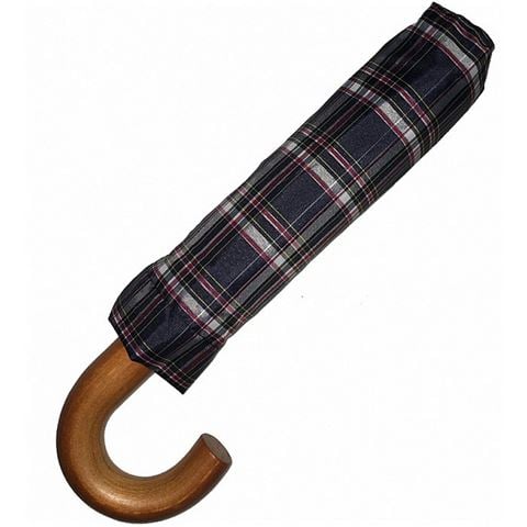 Rainbird - Compact Automatic Folding Umbrella Tartan Blue