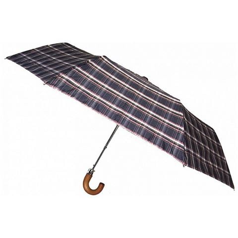 Rainbird - Compact Automatic Folding Umbrella Tartan Blue