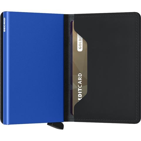 Secrid - Miniwallet Matte Black & Blue