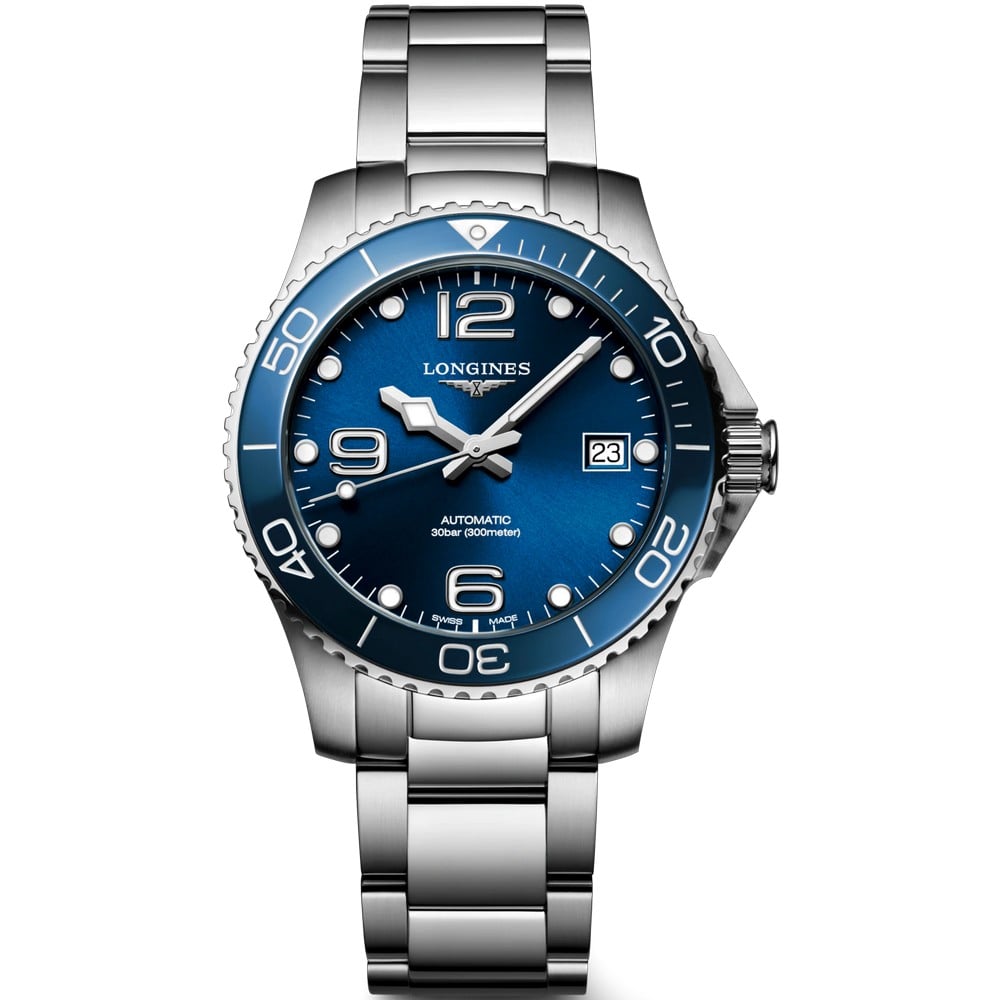 Longines Hydroconquest Sunray Blue w S.Steel Watch 39.00mm