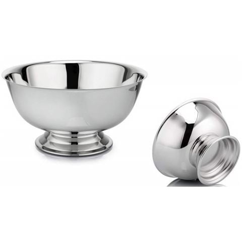 Whitehill - Revere Bowl Faux Silver Mirrored Finish 25cm