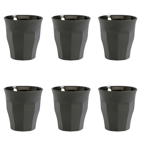 Duralex Picardie Soft Touch Grey Tumbler Set 90ml/6pce - Peter's of Kensington