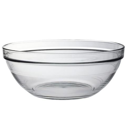 Duralex Gigogne Stackable Glass Mixing Bowl Set, 9 Piece