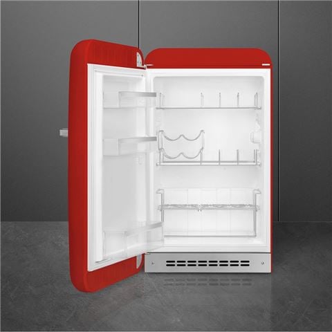 Smeg 50's Retro Bar Refrigerator L/H Red 135L - Peter's of Kensington