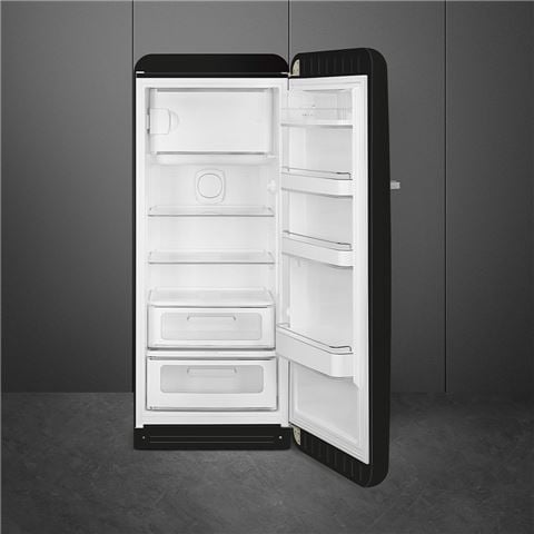 Smeg 50's Retro Style Refrigerator R/H Black 270L - Peter's of Kensington