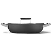 Smeg - 50's Retro Deep Pan With Lid Black 28cm