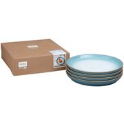 Denby - Azure Haze Coupe Dinner Plate Set 4pce