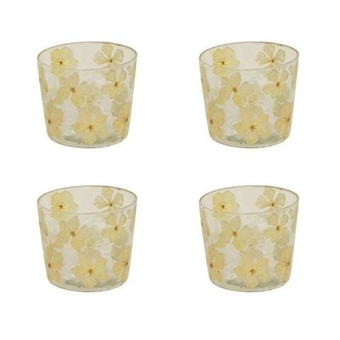 French Country - Celine Fleur Votive Holder Set Small 4pce