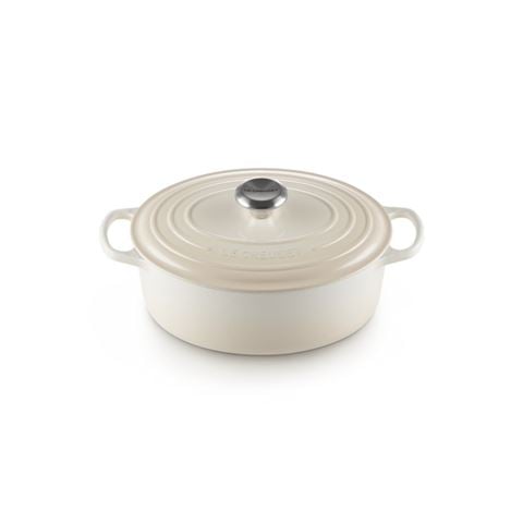Le Creuset Signature Oval Casserole Meringue 27cm/4.1L - Peter's of Kensington
