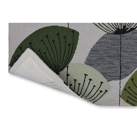 Sanderson Dandelion Botanical Green O/dr Rug 350x250cm - Peter's of Kensington