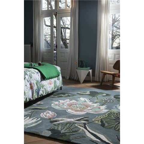 Wedgwood Rug Waterlily Midnight Pond 120x180cm - Peter's of Kensington