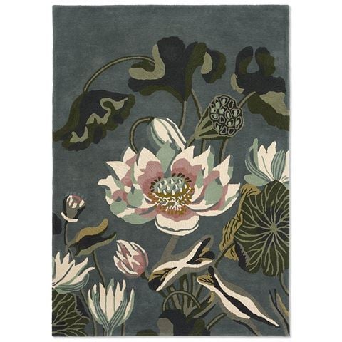 Wedgwood Rug Waterlily Midnight Pond 120x180cm - Peter's of Kensington