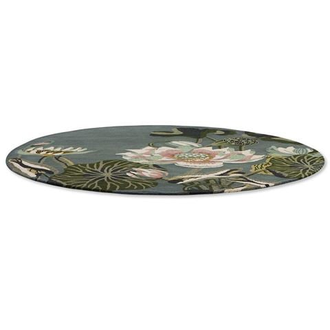 Wedgwood Rug Waterlily Midnight Pond 150x150cm - Peter's of Kensington