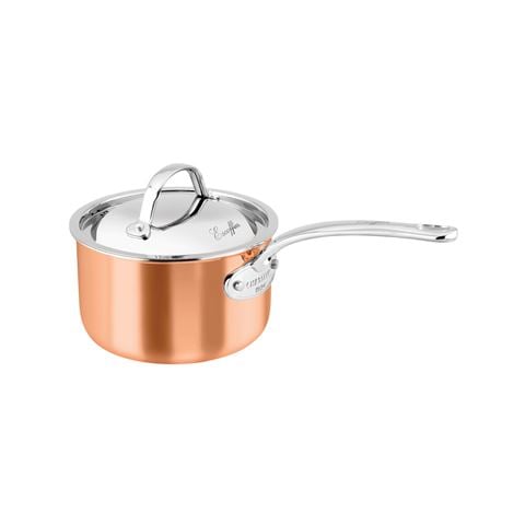 Chasseur Escoffier Induction Copper Saucepan 16cm/1.5L - Peter's of Kensington