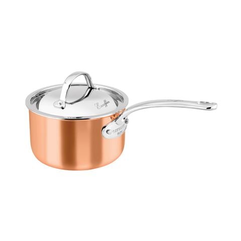 Chasseur Escoffier Induction Copper Saucepan 18cm/2.5L - Peter's of Kensington