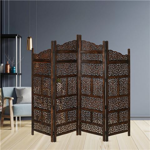 Urban Styling - Vasco Room Divider Shoji Stand Burnt