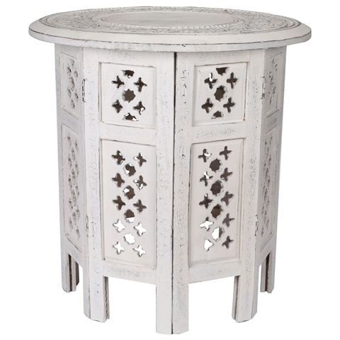 Urban Styling - Scilla Round Side Table White 45cm