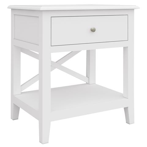 Urban Styling Daisy Hampton Acacia Side Table White - Peter's of Kensington