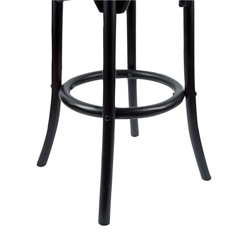Urban Styling - Aster Birch Rattan Round Bar Stools Blk 2pc