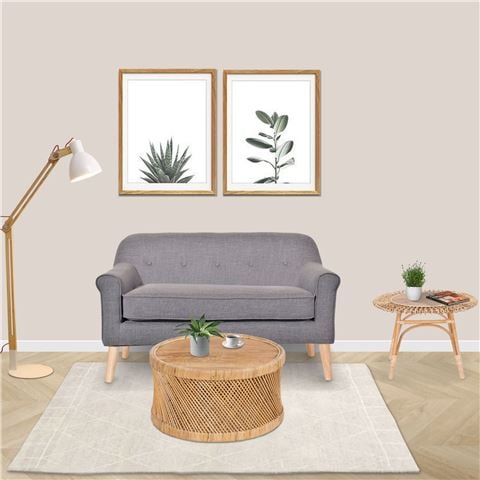 Urban Styling Holly Round Side Table Natural 65cm - Peter's of Kensington