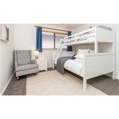 Urban Styling Zinnia Loft Double Bunk Bed Frame White - Peter's of Kensington