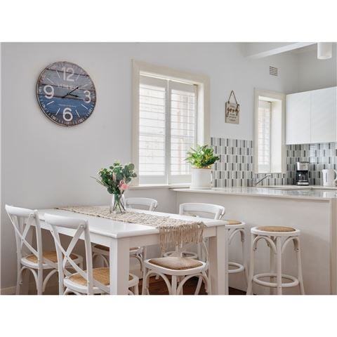 Urban Styling - Aster Birch Rattan Dining Chair Set Wht 6pc