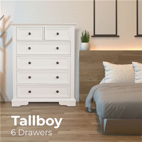 Urban Styling Celosia Acacia Tallboy White - Peter's of Kensington